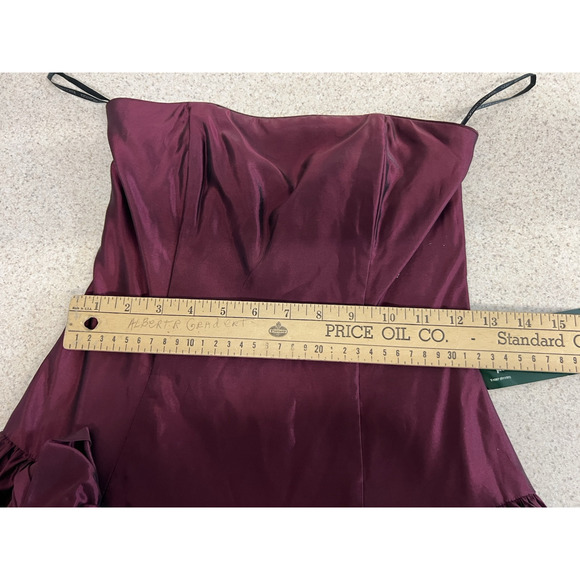 Y2K Jessica McClintock Womens 4 Purple Strapless Above Knee Party Homecoming - Picture 10 of 11